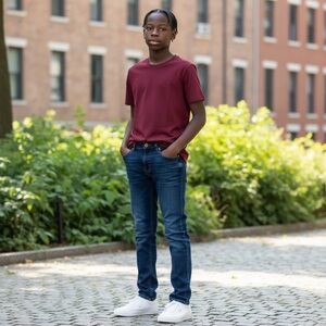 Tommy Hilfiger Boys Straight-Fit Stretch Jeans SZ 18